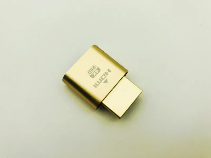 VGA Virtual Display Adapter HDMI 1.4 DDC EDID Dummy Plug Headless Ghost Display Emulator Video card Lock plate for BTC Mining