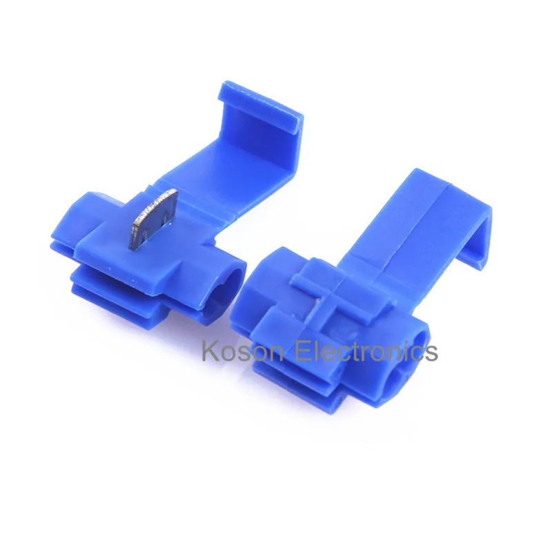 

10pcs Blue Scotch Lock Quick Splice Crimp Terminal G14 18-14 AWG Hard Soft 0.75-2.5 Wire Connector