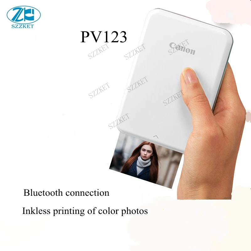 Карманный портативный Bluetooth цветной фотопринтер без мерков PV123 лучший выбор для