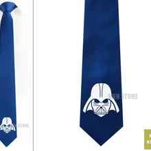 Футболка с принтом Дарта Вейдера Для мужчин галстук из жаккардовой ткани, тонкий узкий 2," галстук 6 см галстуки Свадебная вечеринка галстук для жениха запонки LK019M