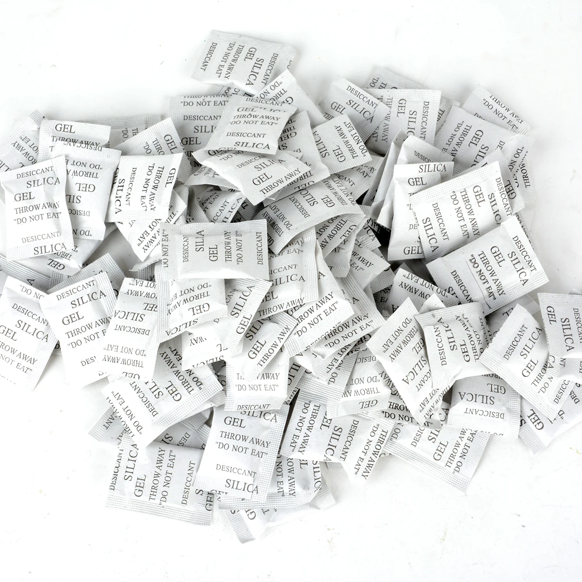 

100 Packs Non-Toxic Silica Gel Desiccant Moisture Damp Absorber Dehumidifier For Collectibles Wrapped Food Kepping