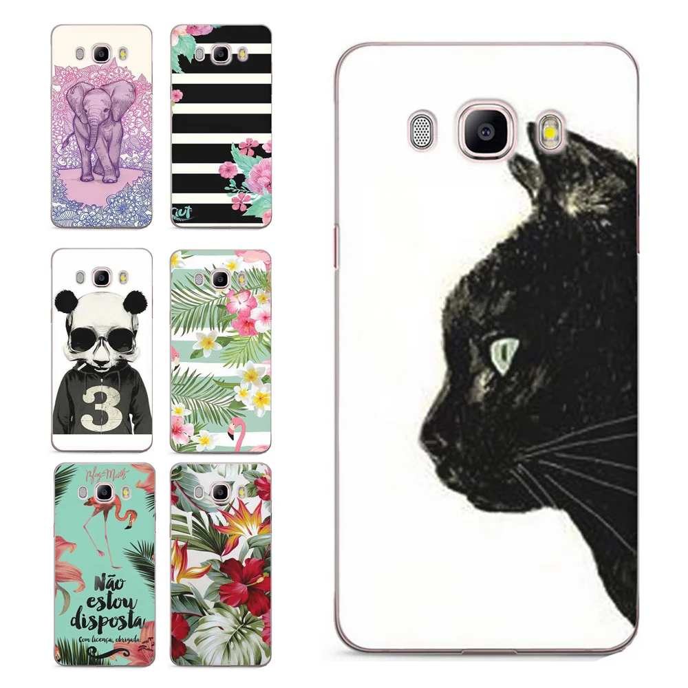 For Samsung Galaxy A3 A5 2016 2015 2017 prime J2 J3 J5 J7 TPU Colorful Soft Flora Cat pink Heart Painted Design Case Fundas C085 |