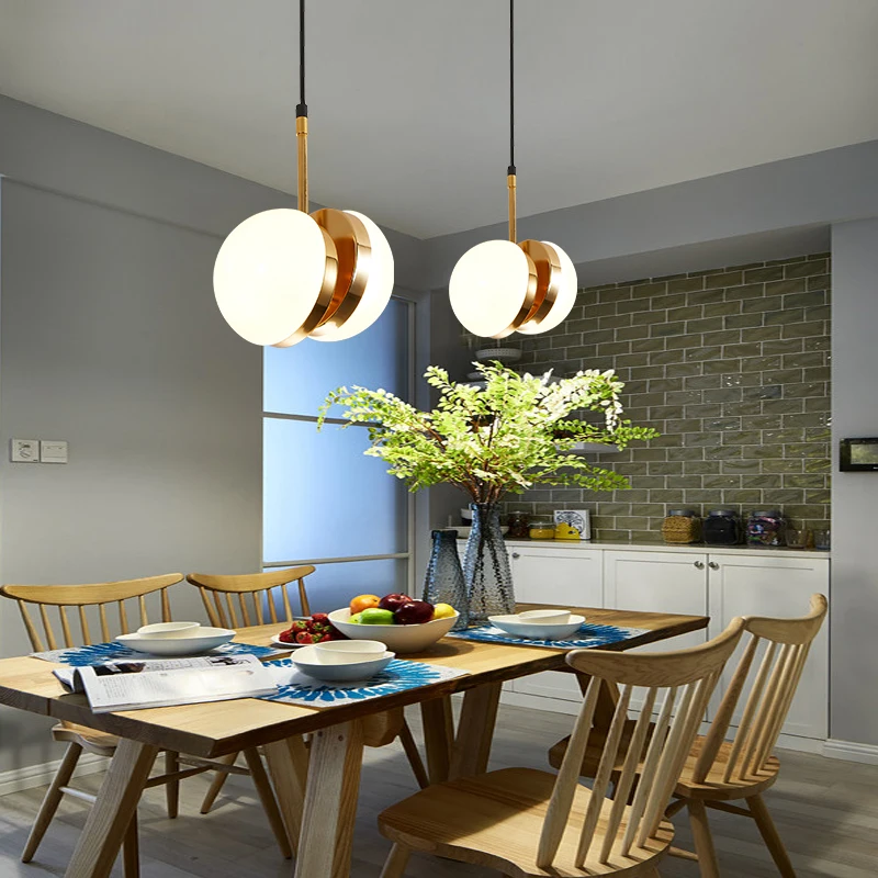 

Nordic post modern Design simple pendant lamp milky glass lampshade ball E27 LED lamp Suspension Lighting Fixture Hanging Lamp