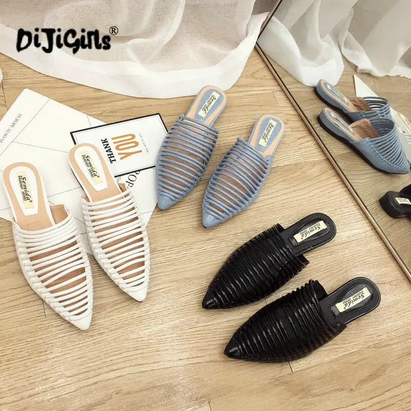 flat mule slippers