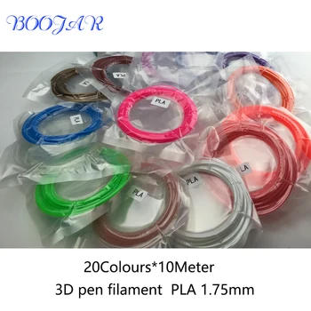 

20pcs/package 3D pen filament plast wire of 3D pen material for ABS/PLA for children with free one gift best gift free shipping