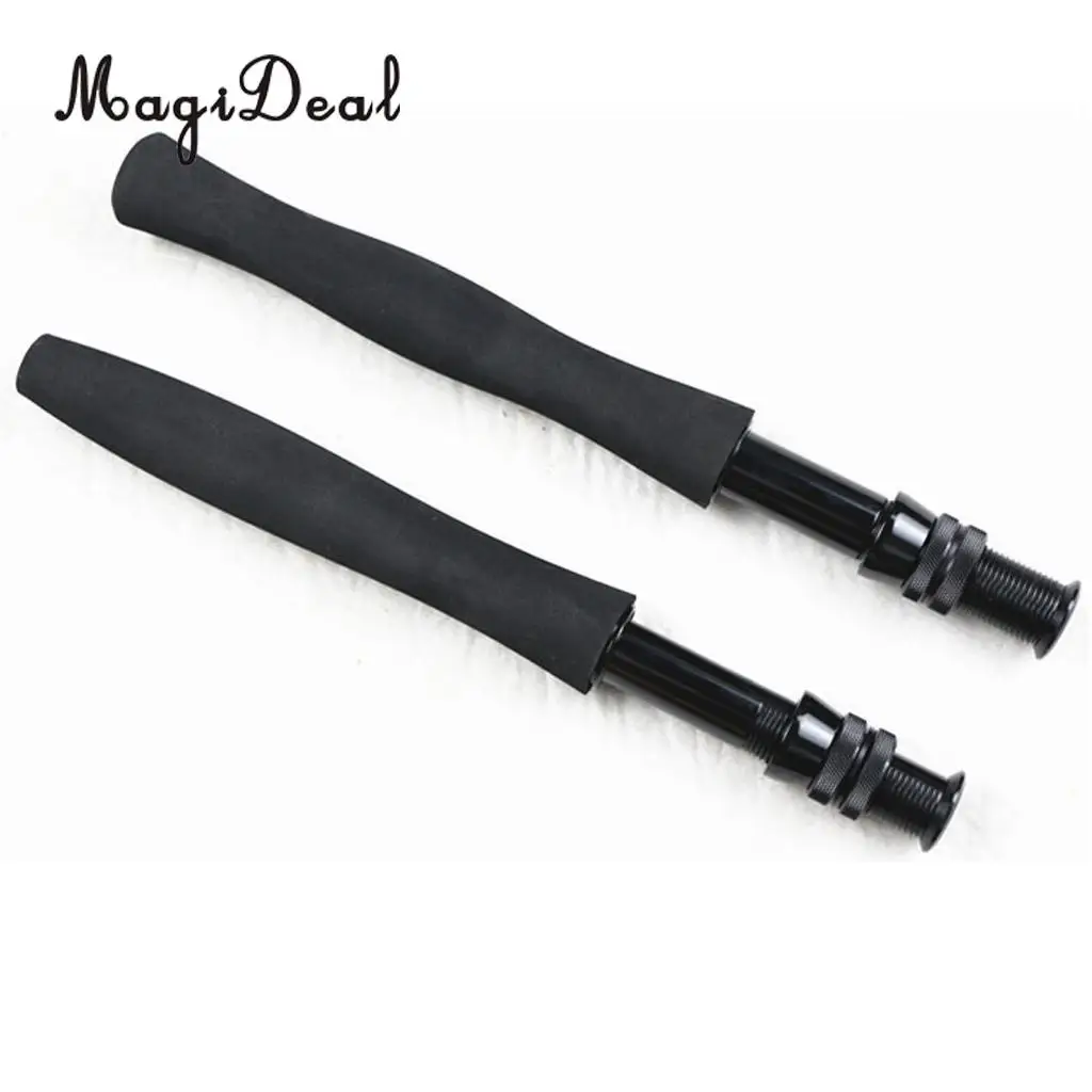 Long EVA Foam Fishing Rod Handle Grip with Reel Seat for Fly Rods, 2 Models