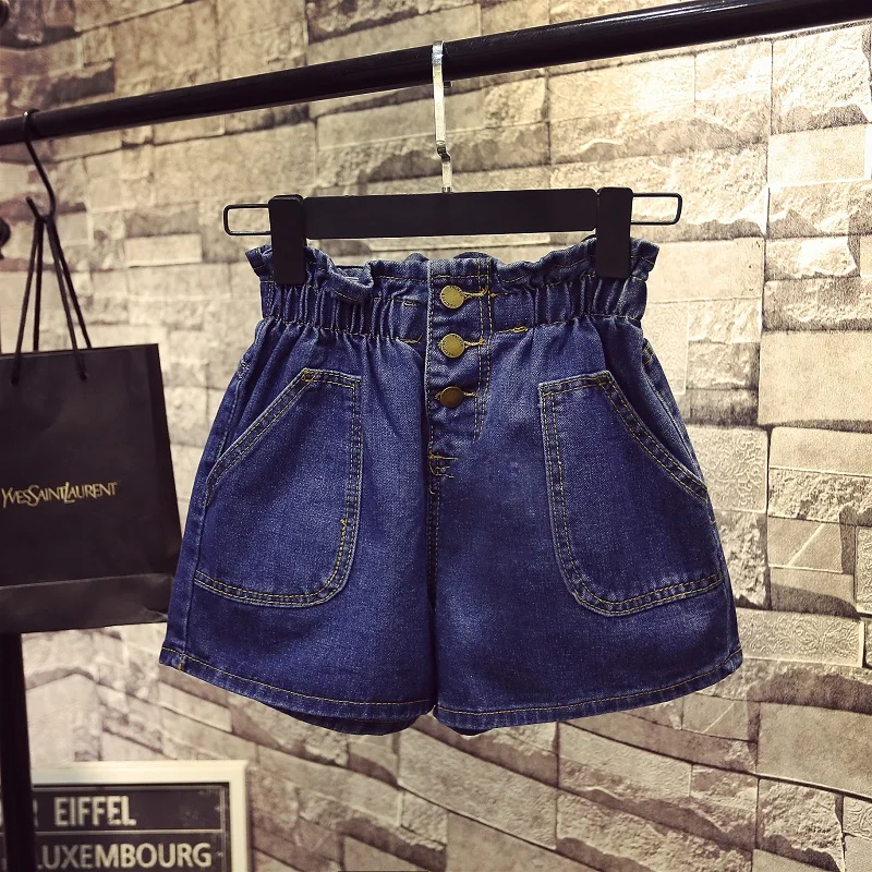 2019 новые летние женские джинсовые шорты негабаритных свободные тонкие высокая талия широкие брюки шорты осенние модные женские