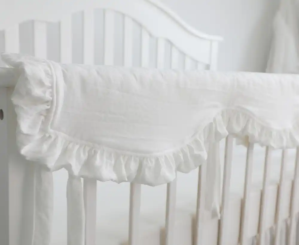Blush Coral Pink Ruffle Crib Bedding Set Baby Girl Bedding Blanket