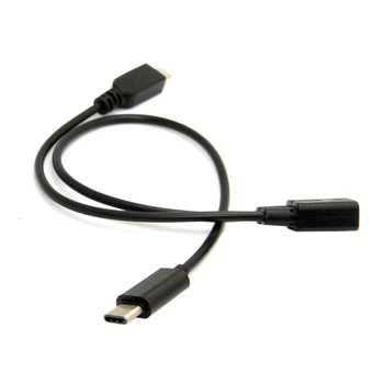 

Xiwai Micro USB Female to USB-C Type-C USB 3.1 & Micro USB Male Splitter Charge Extension Cable