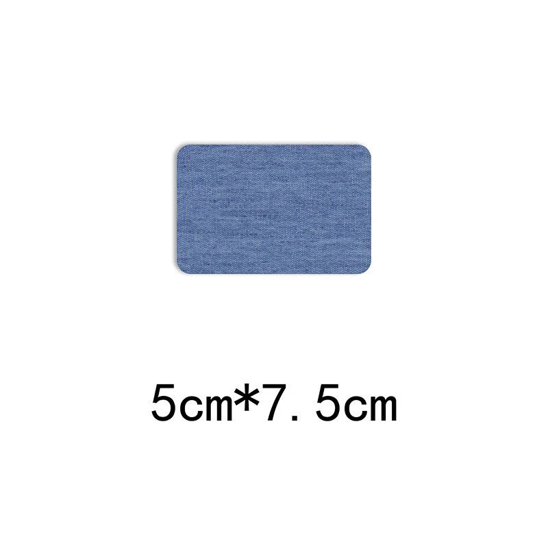 Джинсовые вырезки режущая деталь вышивка ковбой патч джинсы патч одежда украшение ремонт отверстия глажка - Цвет: 5cm7.5 Sky blue