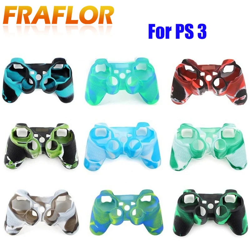 

Camouflage Soft Anti-slip Protective Soft Silicone Gel Rubber Case Skin Grip Cover Case Shell For Playstation3 PS3 Controller