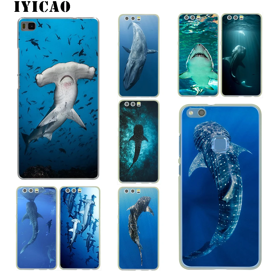 Кит акулы рыбий хард для Huawei P30 P20 P9 P10 Plus Pro P Smart Z Lite 2019 Nova 2i 3i 4 5i|Чехлы-накладки| |