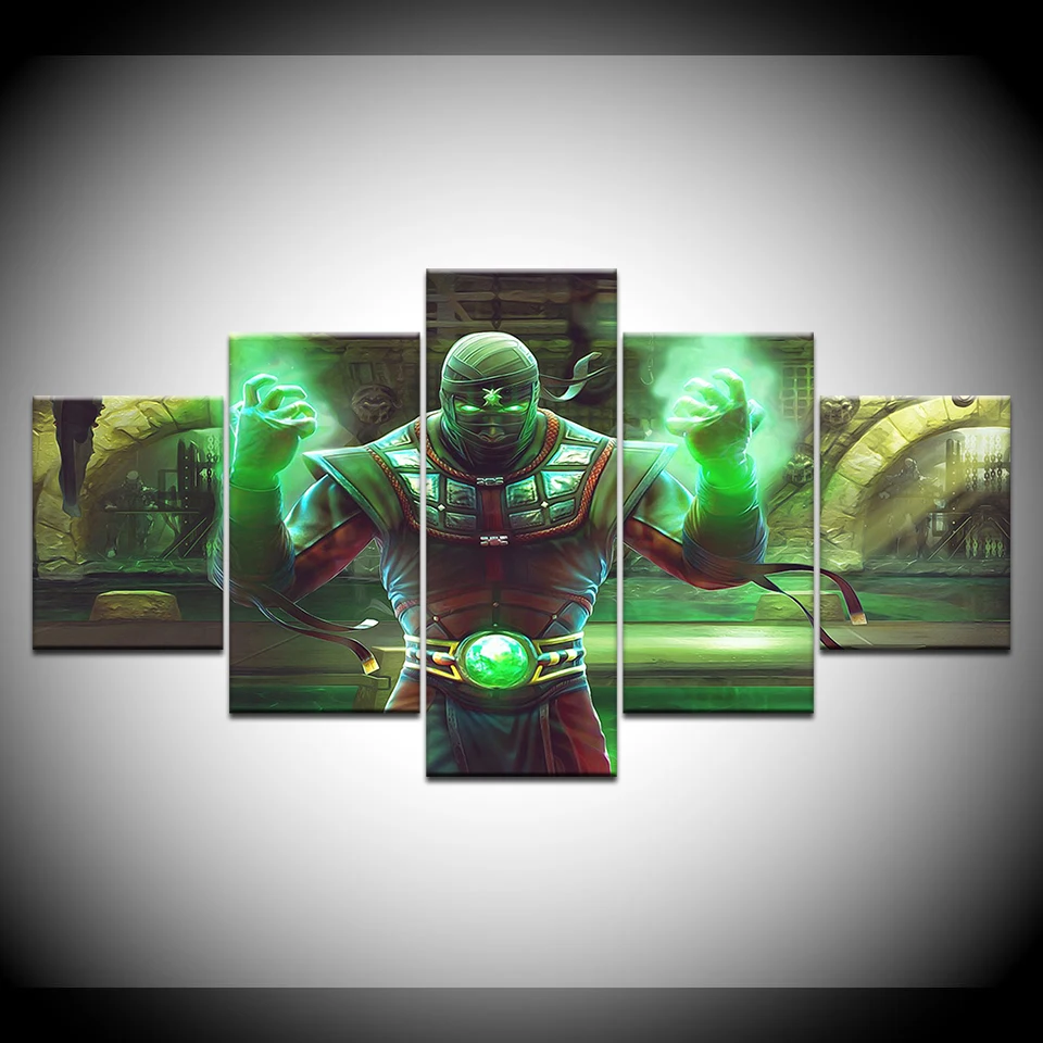 Картина на холсте Ermac Mortal Kombat 9 ходов 5 шт. настенная живопись модульные обои