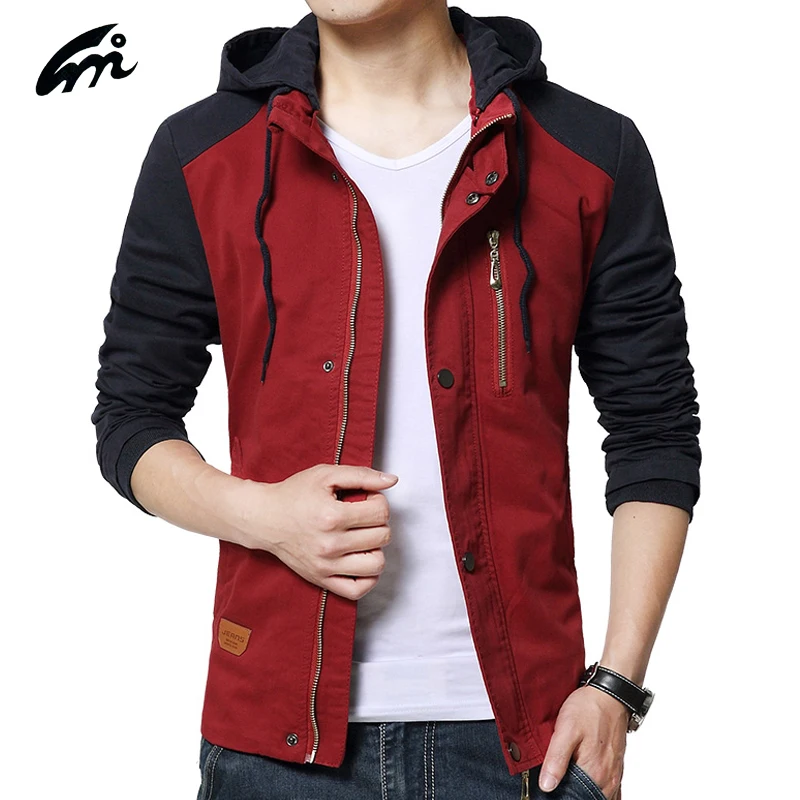 2017 New Arrive Slim fit Mens Hooded Jacket Top Design Outwear Coats ...