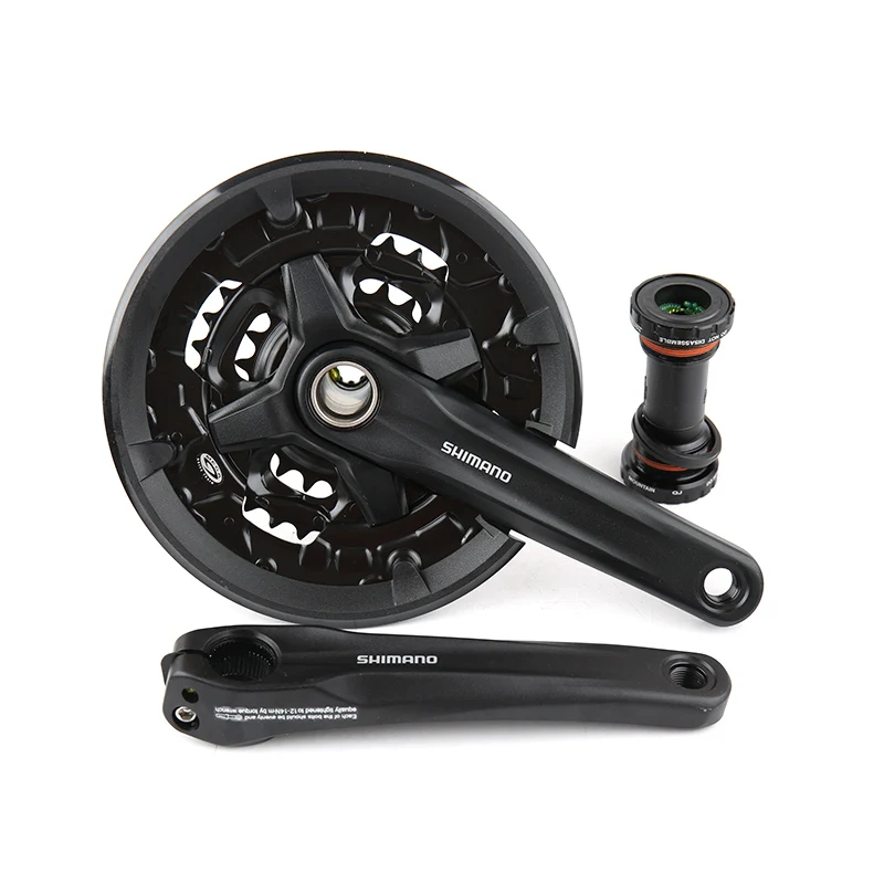 

New Shimano FC MT210 3x9 27s Speed MTB Bicycle Crankset 44-32-22T 170mm with Guarding Bike Crank