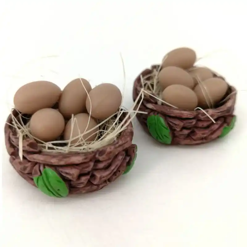 1: 12 galo galinha ovo ninho conjunto casa de boneca frango miniatura mini casa de bonecas decoração crianças presente fingir jogar brinquedo