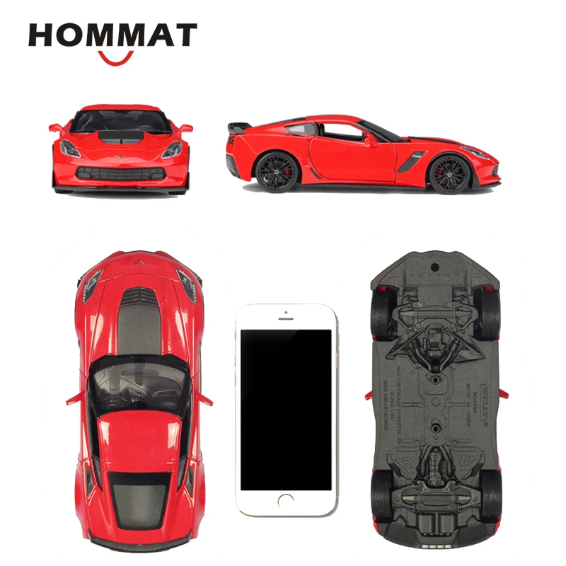 Hommate моделирование 1/24 2017 Chevrolet Corvette Z06 модель автомобиля сплав металла 1:24 Diecasts & Toy