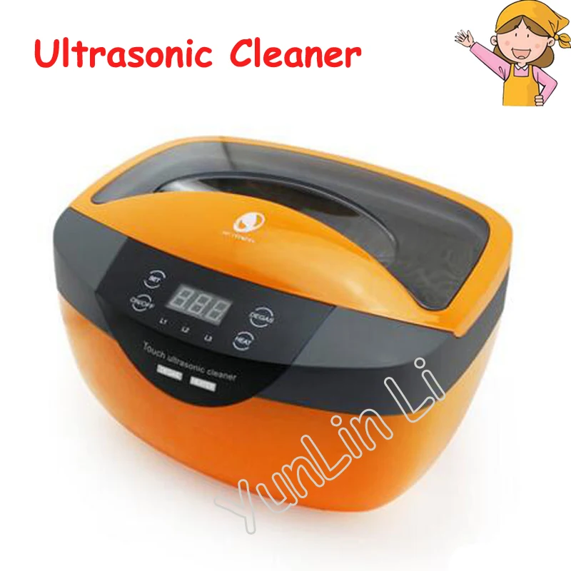 Líquido de Limpeza Ultrassônico da Máquina Digital da Limpeza Ferramenta de Laboratório Dental da Joia Óculos 2500ml 120 w Jp-2500