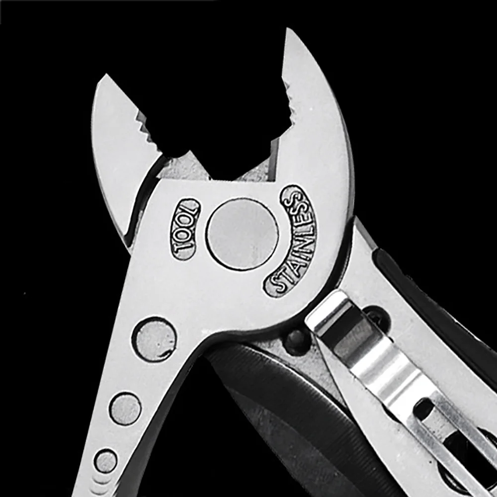 

Folding Multi Tool Outdoor Stainless Steel Wrench Knife Repair Adjust Screwdriver Camping Plier Sand Multipurpose Tool Spanner