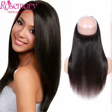 7A Brazilian Straight Frontal 360 Frontal Band Ear to Ear Lace Frontal Closure Full Lace 22*4*2 360 Handmade