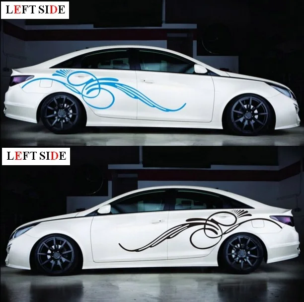 LEFT SIDE Full Body Car Stickers Decals Decoration Car styling