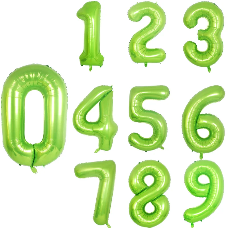 32/40 дюймов 0123456789 воздушные шары из фольги в виде цифр золотой розовый цифра Гелиевый шар на день рождения украшения для взрослых детей гигантский майлар балон
