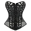 Lace Corset Sexy Bustier Mesh Corselet Summer Underwear Clothing Black White Lingerie G-string Slimming Party Outfits S-2XL 1