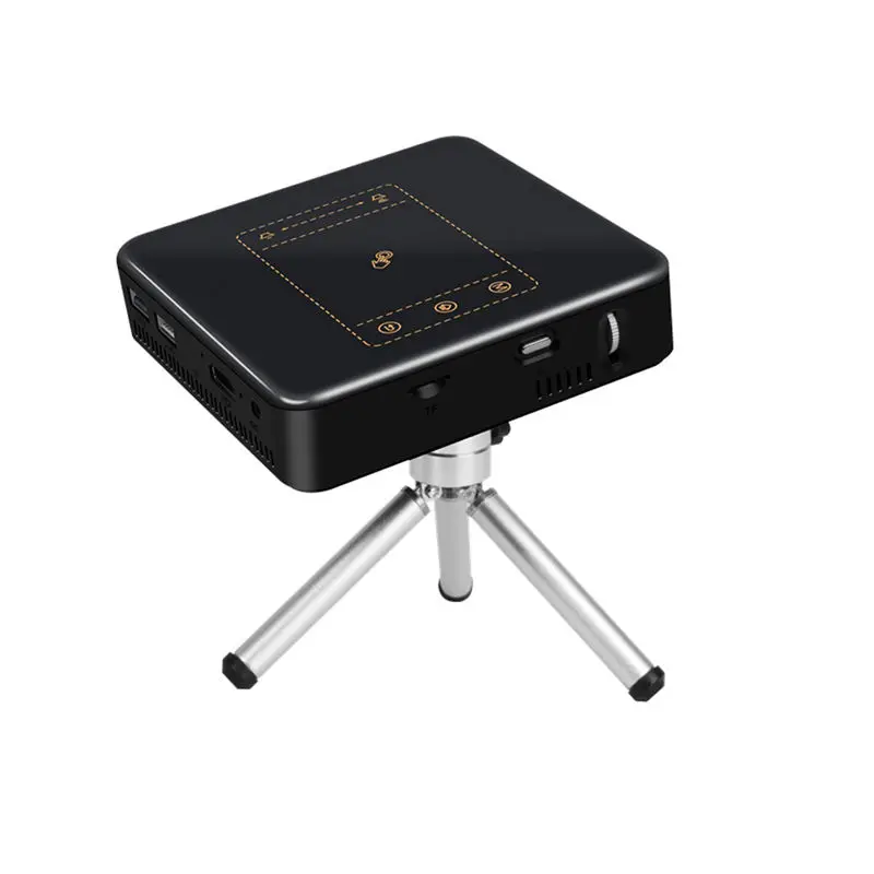 

Mini Projector Android 7.1.2 Bluetooth 4.0 Wifi Hdmi Home Theater Portable Dlp Projetor Home Beamer(Us Plug)
