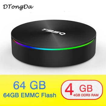 

NEW T95Q 4GB 64GB TV BOX Android 8.1 LPDDR4 Amlogic S905X2 Quad Core 2.4G&5GHz Dual Wifi BT4.1 1000M H.265 4K Media Player