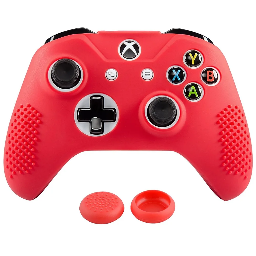 Soft Anti slip Silicone Controller Cover Skins Thumb Grips Caps