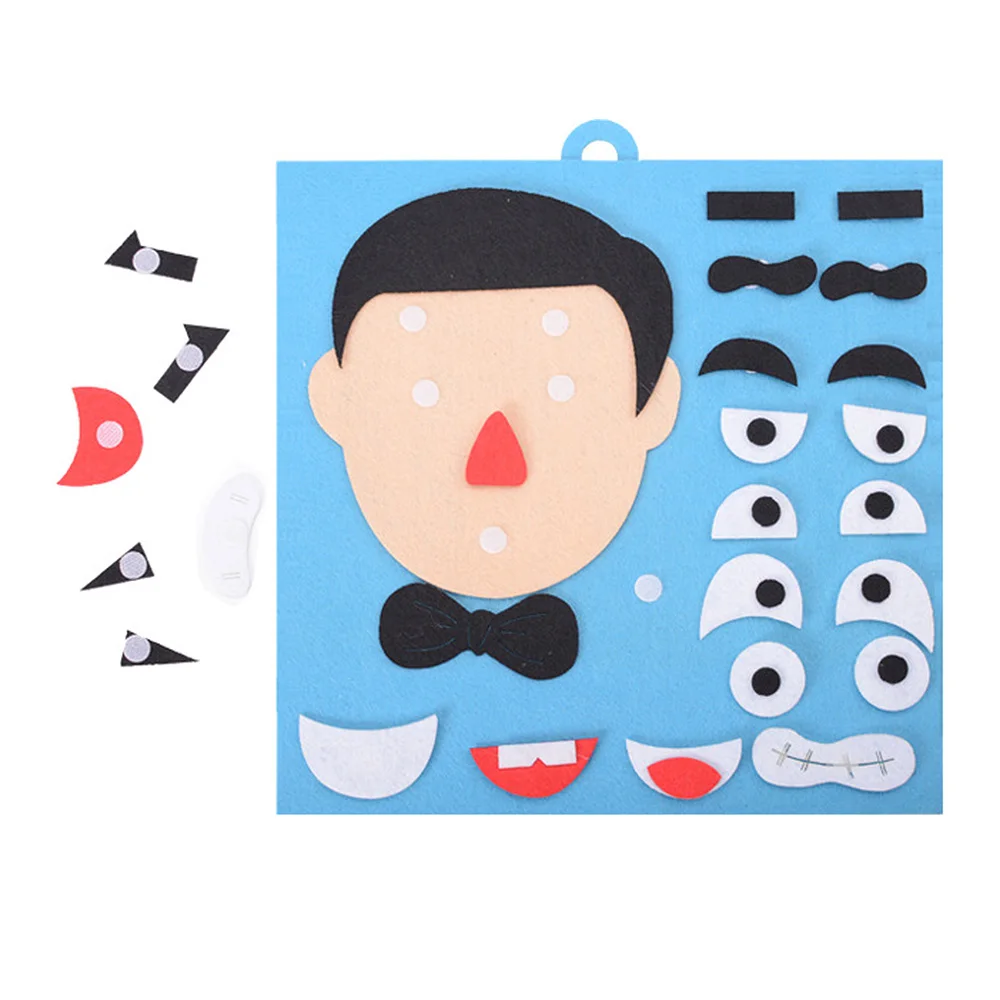  Non-Woven Material Package Puzzle Teaching Aids Children Hand-Made For Five Facial Expressions Stic - 4000013038600