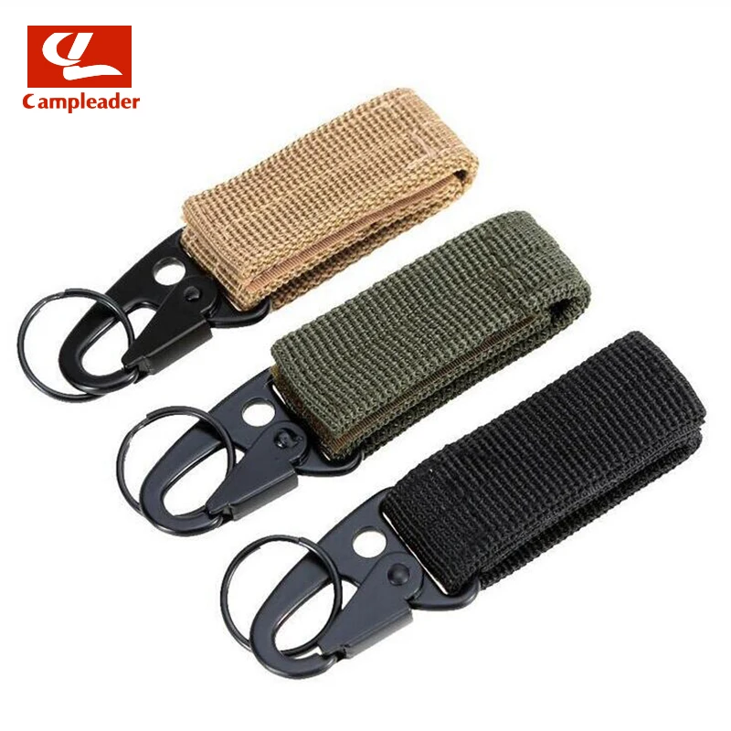 

Nylon Webbing Outdoor Tactical Mmilitary Fans Belt Buckle Hanging Multifunction Carabiner Hook Olecranon CL174