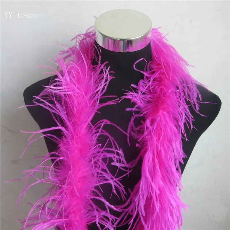 20 Meters fluffy ostrich feather boa skirt Costumes Trim for Party