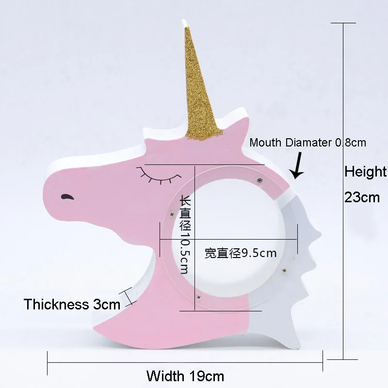 Прекрасный единорог Копилка коробка для денег и монет хранения домашнего декора