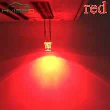 500 X 3mm LED Red Flat top Head Ultra Bright Wide Angle light emitting diode lamp Good price !