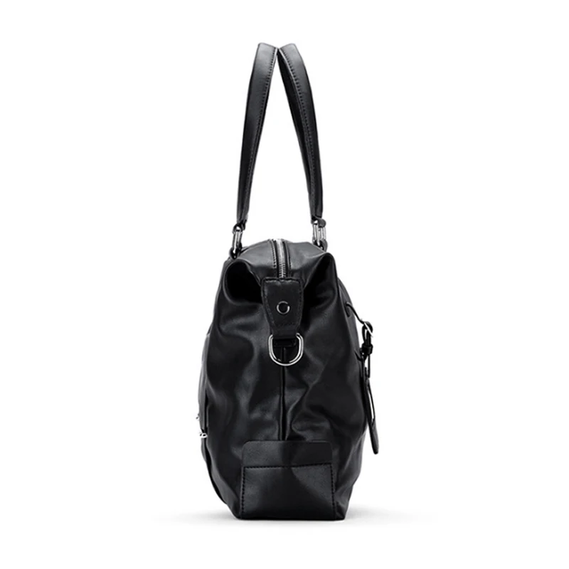 US $31.24 Mens Travel Shoulder Bag Fashion Pu Big Travel Handbag Folding Trip Bag Large Luggage Travel Duffle Bag Men Business Handbag