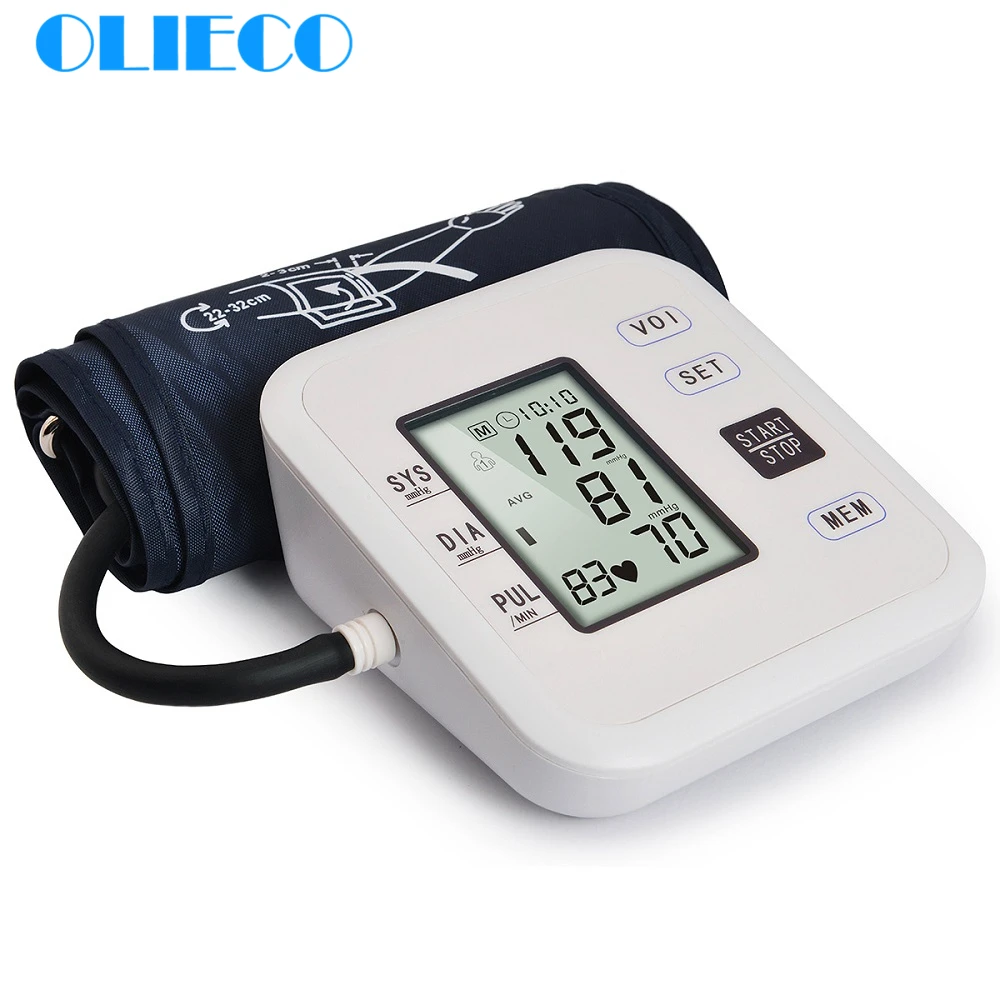 Preise OLIECO EAutomatic Digitale Arm Blutdruck Monitor BP Blutdruckmessgerät Manometer Meter Manschette Tonometer 22 42cm 22  32cm CE