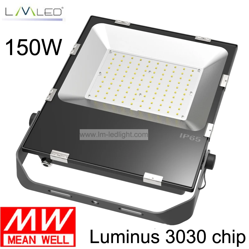 

LED flood light 150W LED flood lighting Meanwell driver SMD LED floodlight fedex free shipping