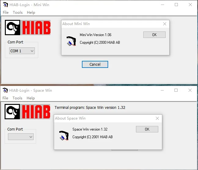Диагностическое программное обеспечение HIAB Crane Mini Win и Space Win|ПО| |