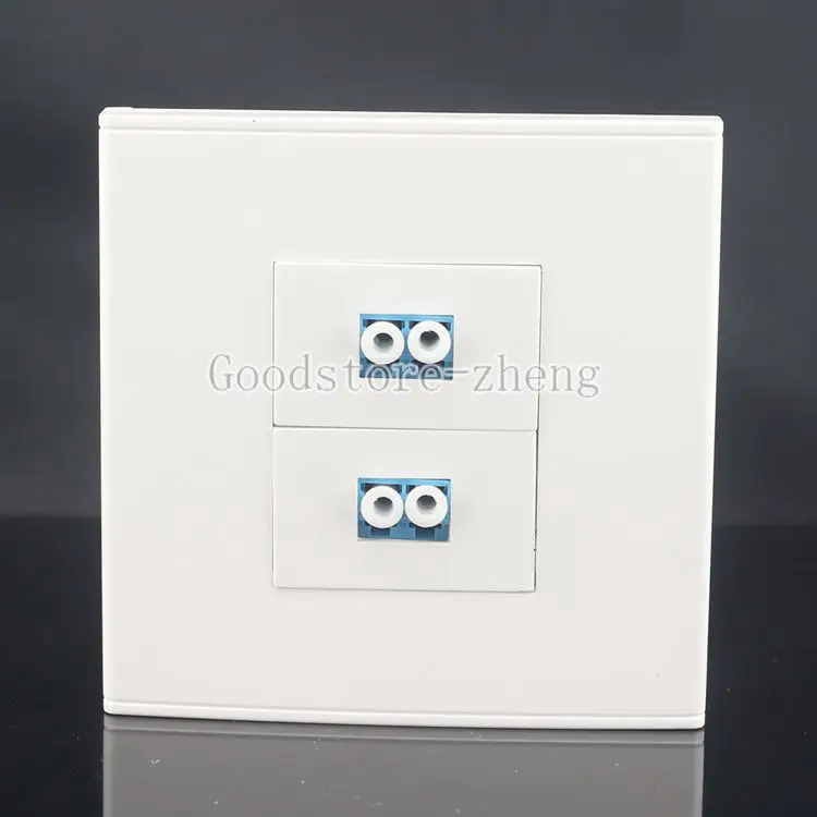 ethernet cable tracer Wall Face Plate Fiber Optical LC Connector Coupler +RJ45 CAT6 Socket Faceplate ethernet tracer