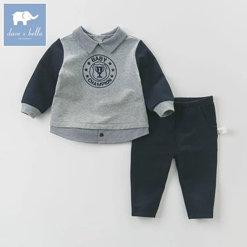 

DB5478 dave bella autumn infant boys Active clothing sets children suit high toddle outfits Clothing Suits