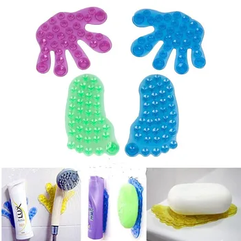 

2 pcs Strong Double Sided Suction Palm PVC Suction Cup Double Magic Plastic Sucker Bathroom Accessories
