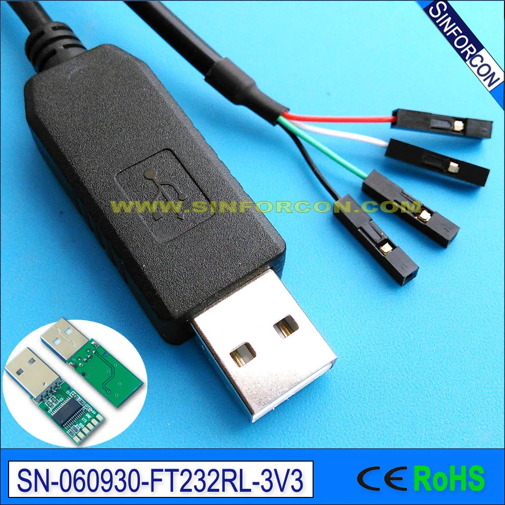 Usb ttl серийный кабель отладочный для консоли программируемый raspberry pi 232R rpi|serial