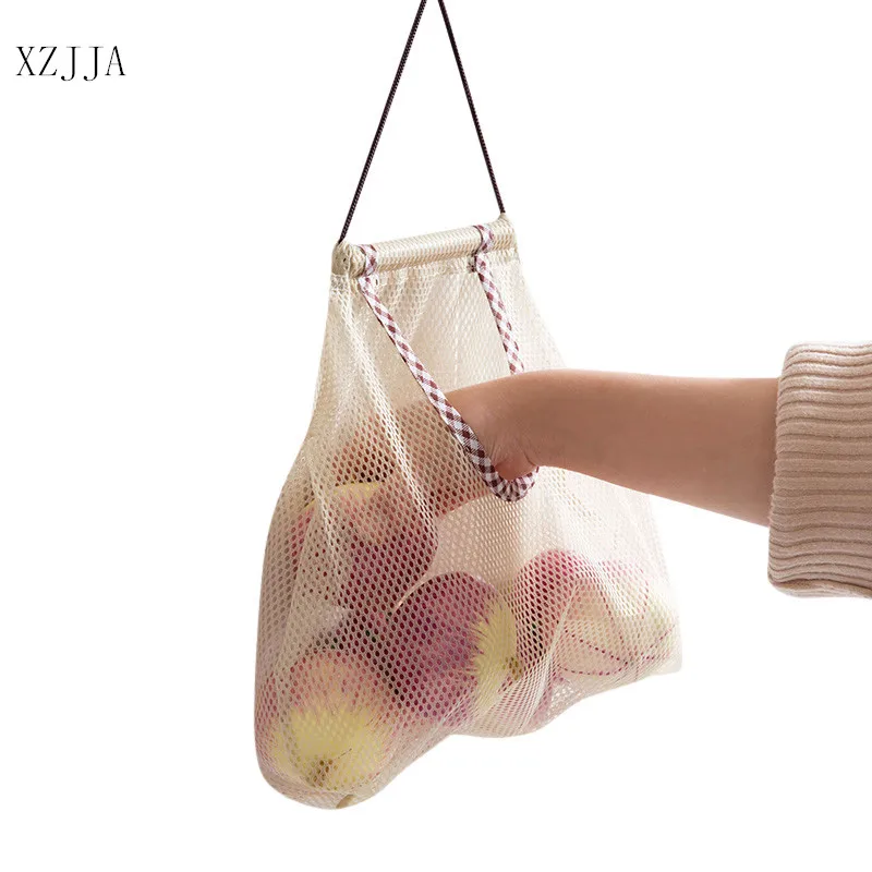 XZJJA متعددة الأغراض المطبخ البصل البطاطس الطماطم تخزين شنقا سلة الفاكهة الثوم الزنجبيل كيس النفايات تنظيم حقيبة صغيرة بتصميم مخرّم XZJJA متعددة الأغراض المطبخ البصل البطاطس الطماطم تخزين شنقا سلة الفاكهة الثوم الزنجبيل كيس النفايات تنظيم حقيبة صغيرة بتصميم مخرّم