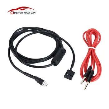

KKmoon Car Style 3.5mm AUX Input Mode Cable Female Dash Mountable Socket for BMW E46 98-06 Aux-in Audio Adapter Cable for Phone