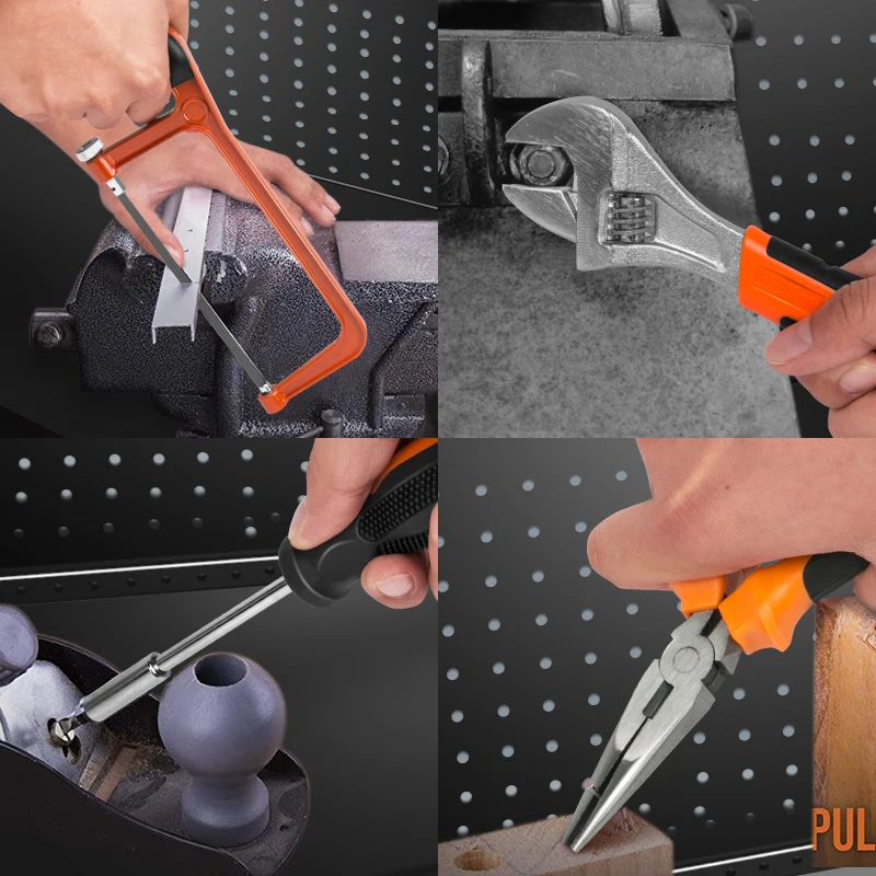 Household electric drill tool set hardware toolbox