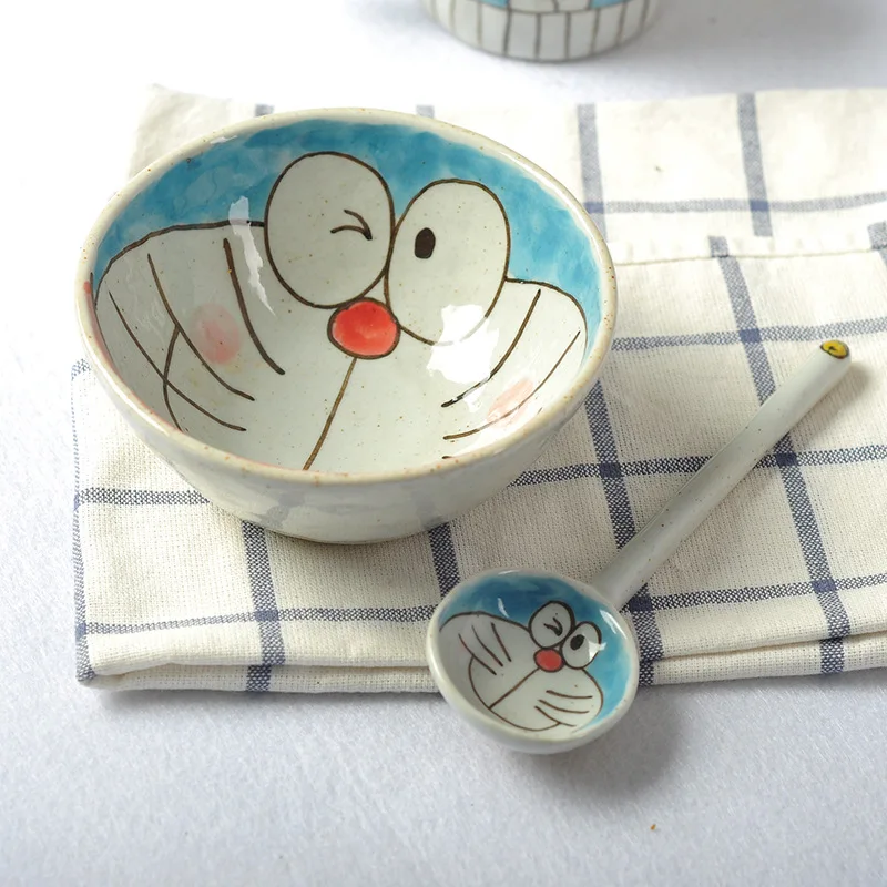 Ceramic cartoon ceramic tableware dishware set hand-painted children's tableware cute dessert plate food feeding tableware