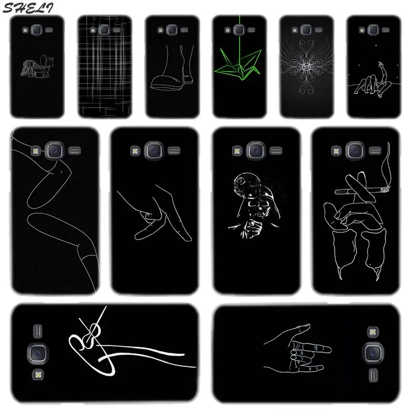 

Sheli Abstract Line Transparent Hard Phone Case for Samsung J1 J2 J3 J4 J5 J6 J7 J8 2015 2016 2017 2018 J7 Prime j4 Plus Ace