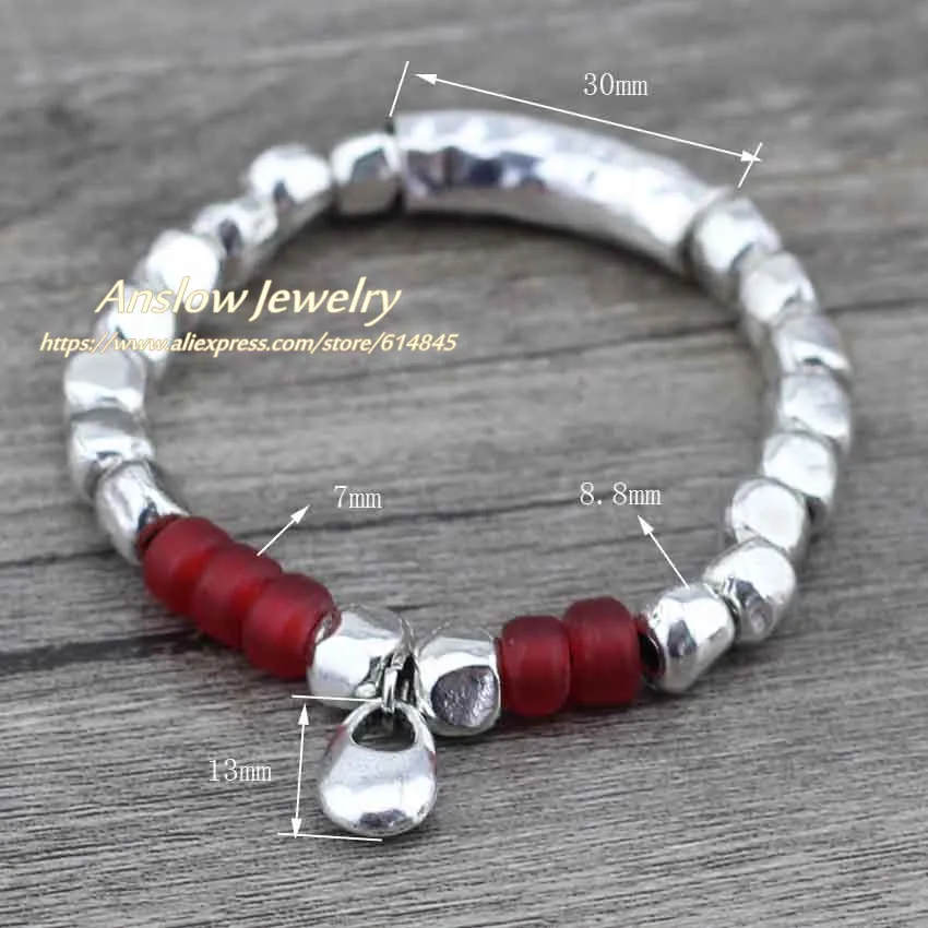 Винтажный бисер серебряного цвета Anslow браслеты и для самостоятельного