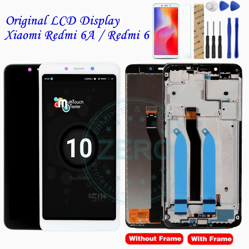 ЖК-дисплей и рамка для Xiaomi Redmi 6A Оригинальный сенсорный экран 6 дигитайзер